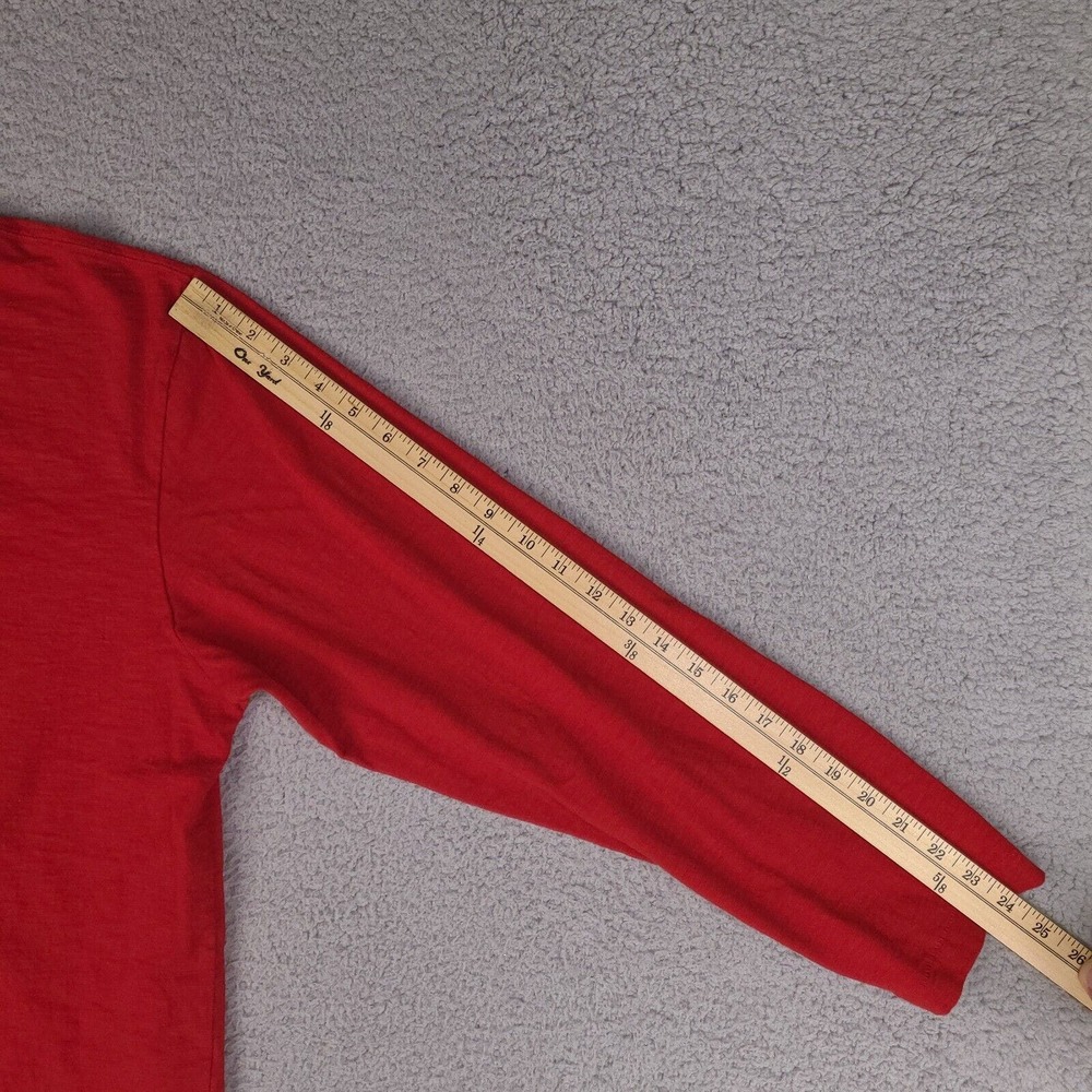 Cremieux T-Shirt Mens XL Red Long Sleeve Make Up And Rock (See Description) - Picture 14 of 14